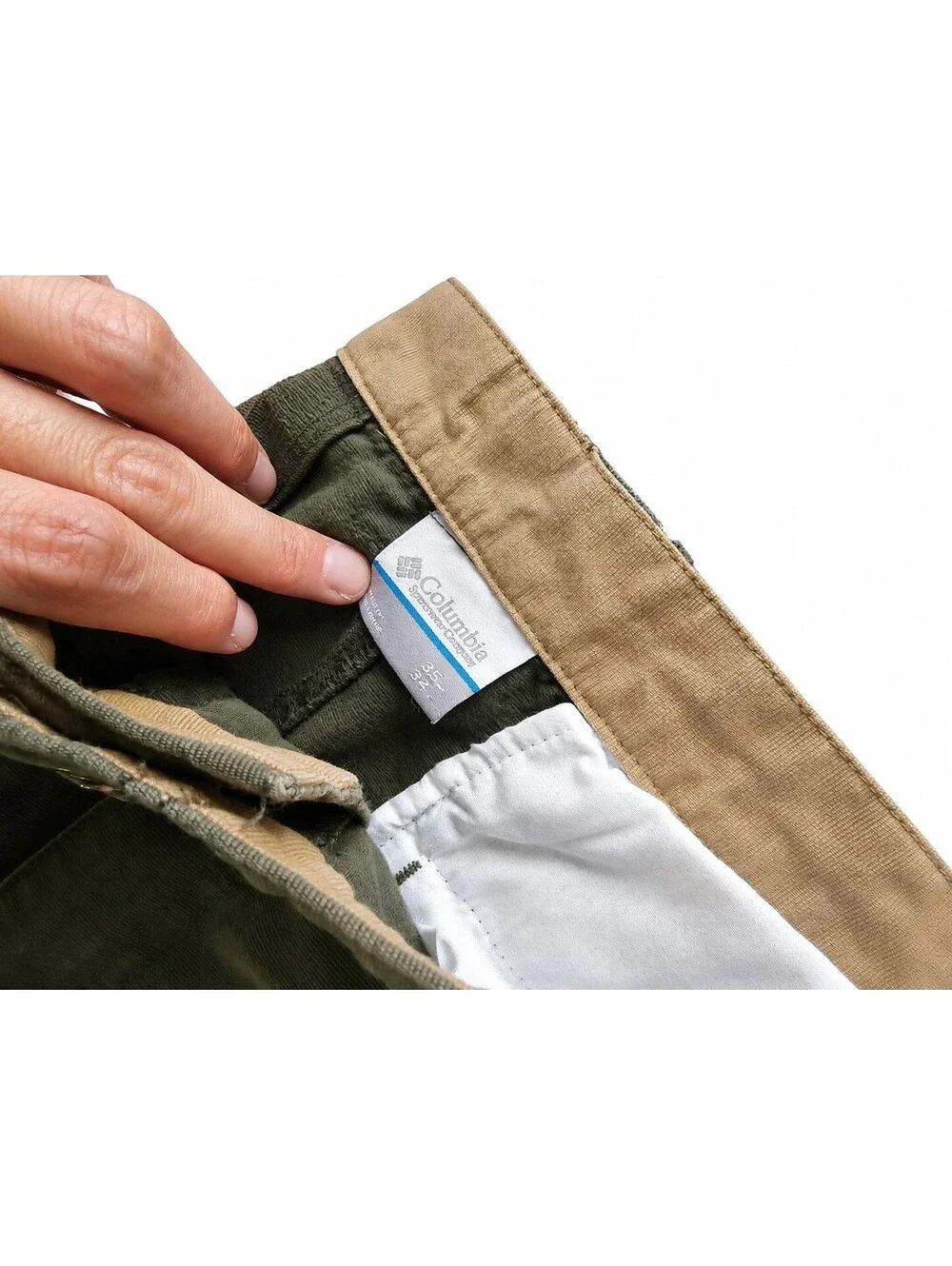 Columbia Men’s Olive Green Cargo Utility Pants Size 35x32 Outdoor Size 32 Waist